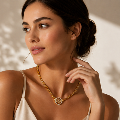Celia | Gold Plated Eternal Arbor (Tree of Life) Necklace