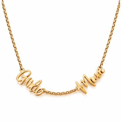 Dorothy | Gold Plated Multiple Name Personalised Necklace