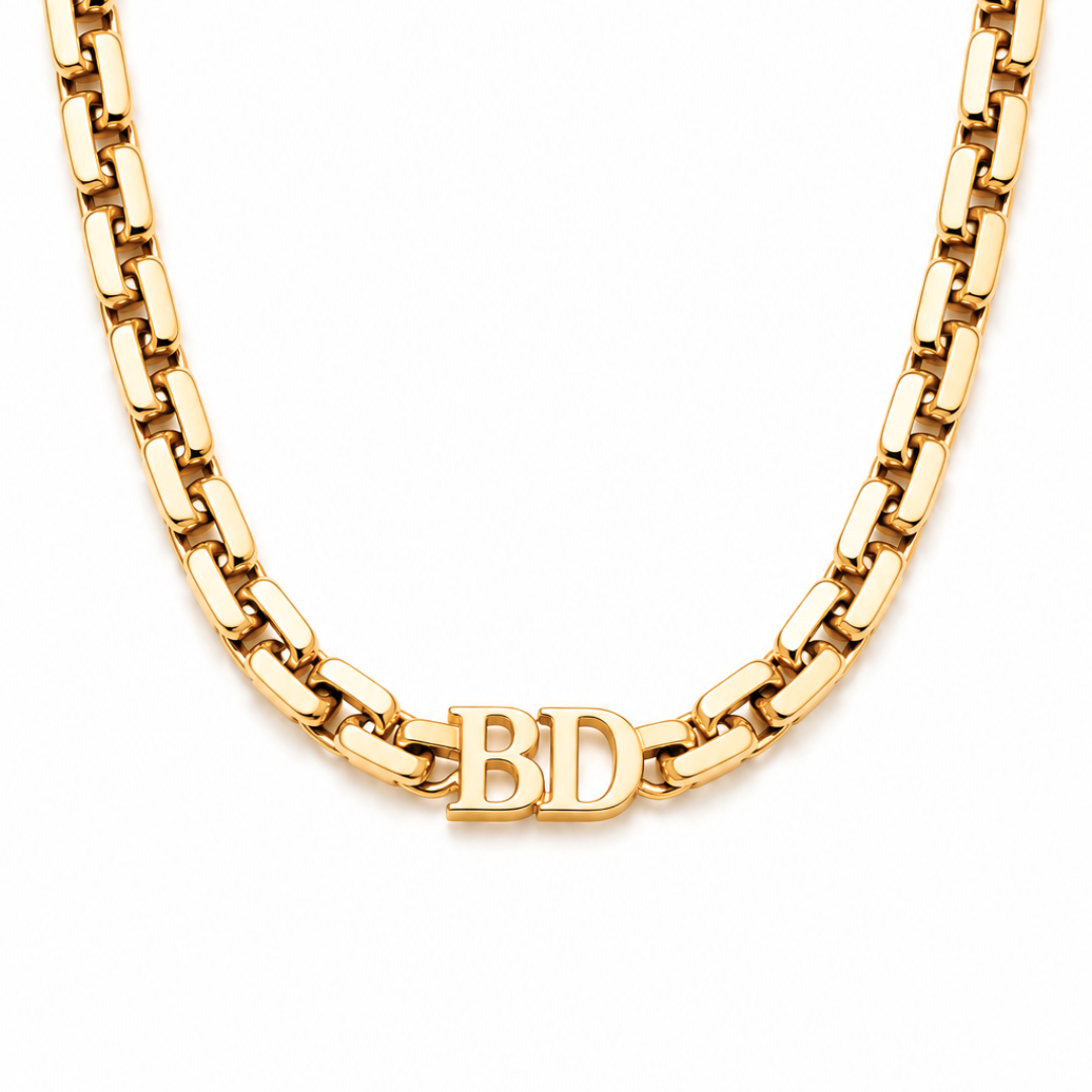 Venus | Gold Plated Initial Choker Necklace
