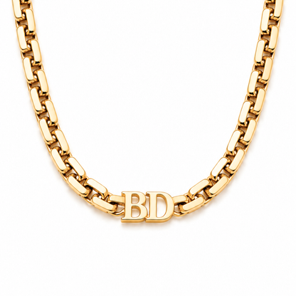 Venus | Gold Plated Initial Choker Necklace