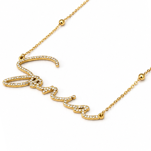 Sonia | Gold Plated Personalised ICY Name Necklace