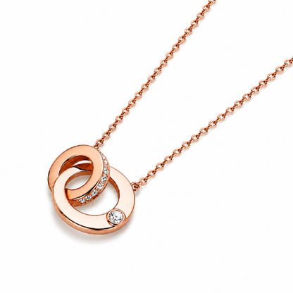 Lyra | Rose GoldPlated Double Interlocking Circles