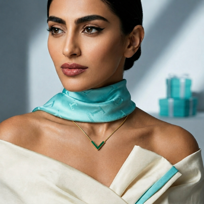 Aura | Gold Plated Hera Chevron Necklace