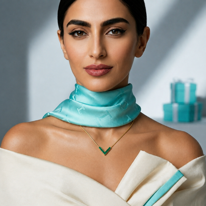 Aura | Gold Plated Hera Chevron Necklace
