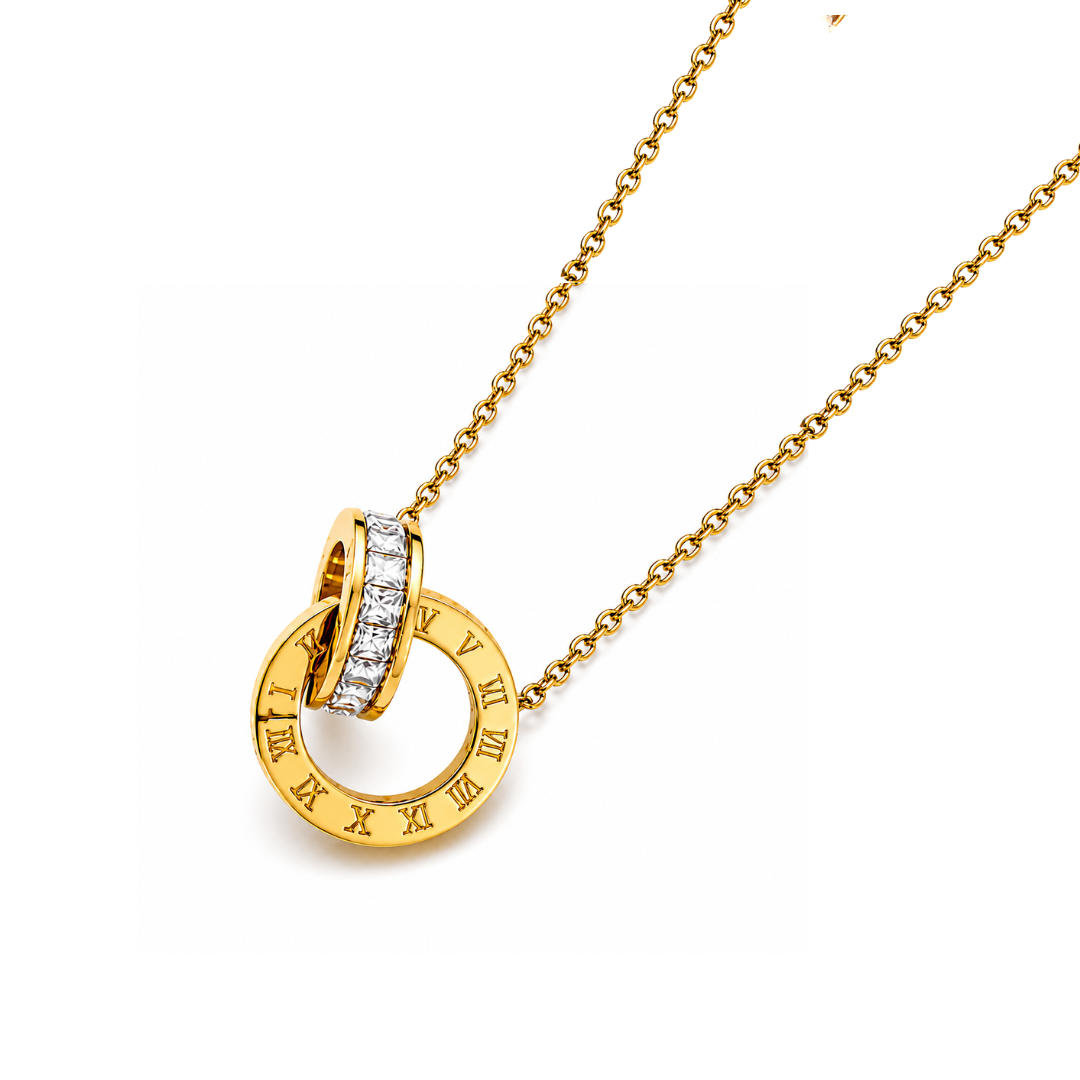 Evelina | Gold Plated Double Interlocking Circles