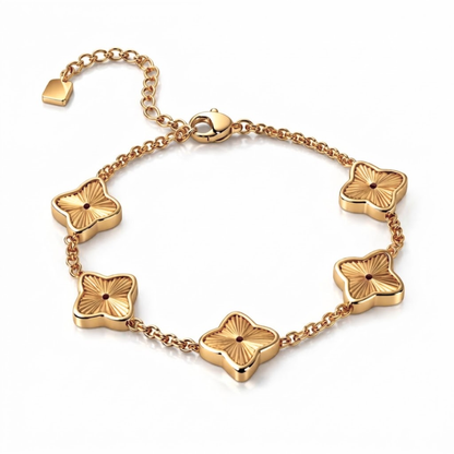 Clover Bracelet - Textured Multi Clover Waterproof Bracelet