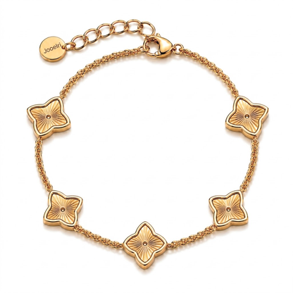 Clover Bracelet - Textured Multi Clover Waterproof Bracelet
