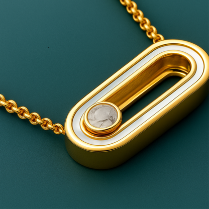 Rachel | 18K Gold Plated Uno Geometric Sliding Ball Waterproof Bracelet