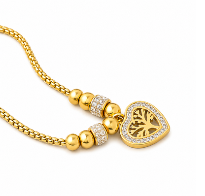 Lorraine | Gold Plated Tree of Life Necklace
