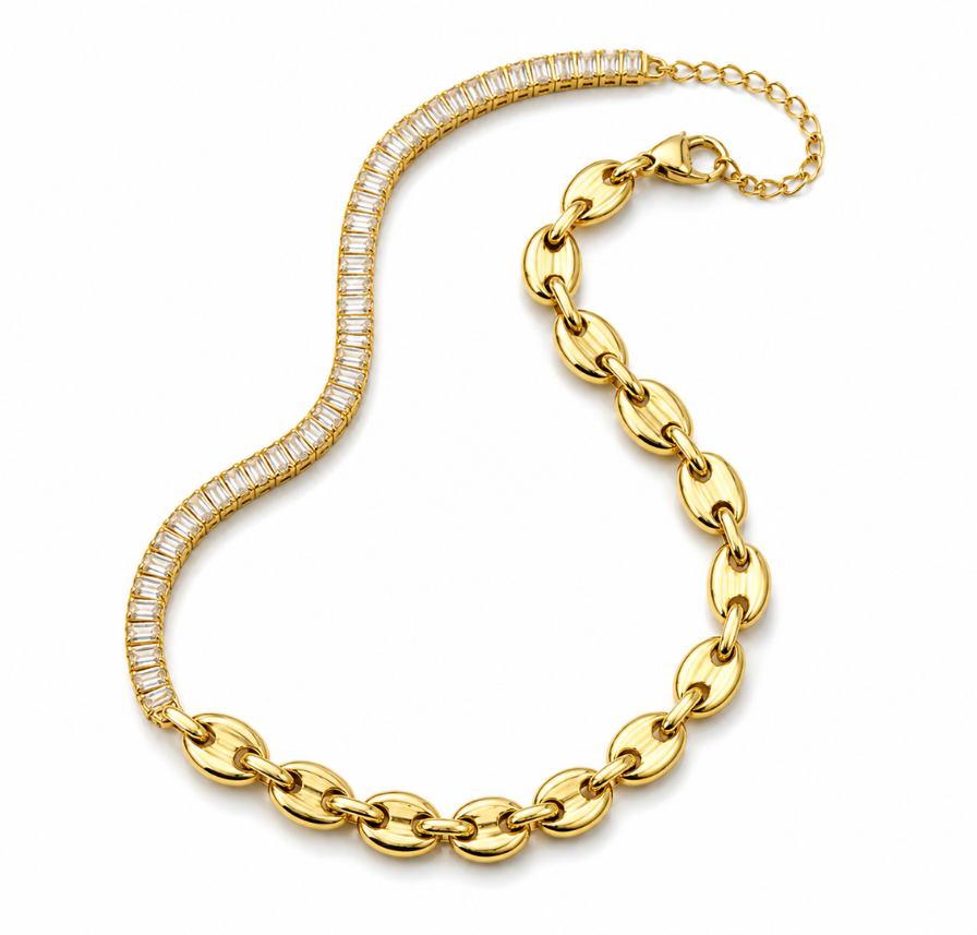 Kim | Gold Plated Équilibre Necklace