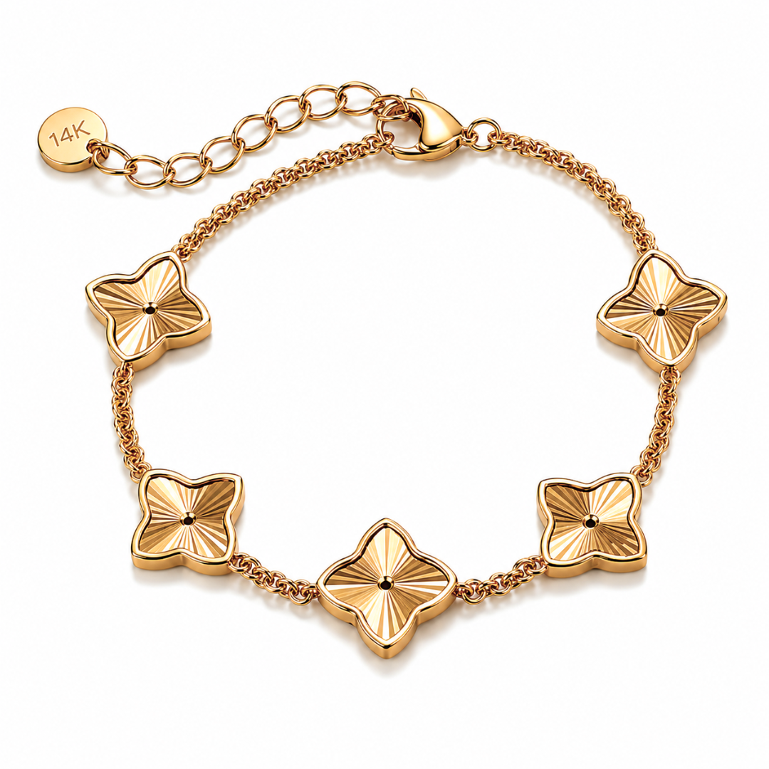 Clover Bracelet - Textured Multi Clover Waterproof Bracelet