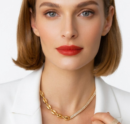 Kim | Gold Plated Équilibre Necklace