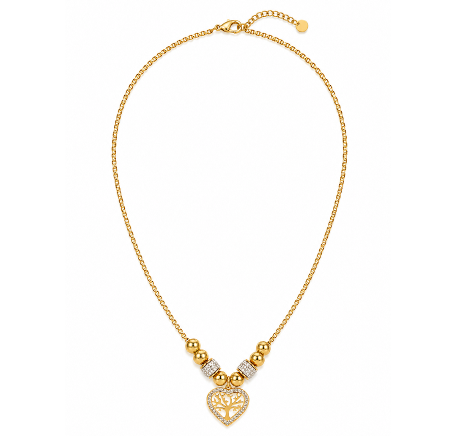 Lorraine | Gold Plated Tree of Life Necklace