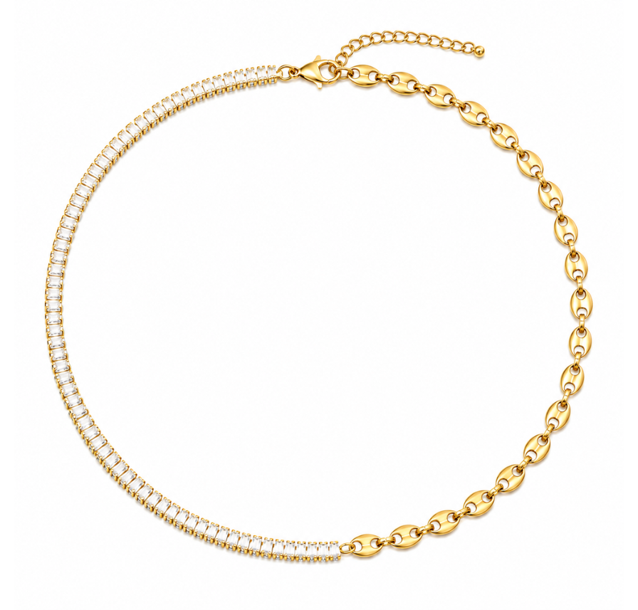 Kim | Gold Plated Équilibre Necklace