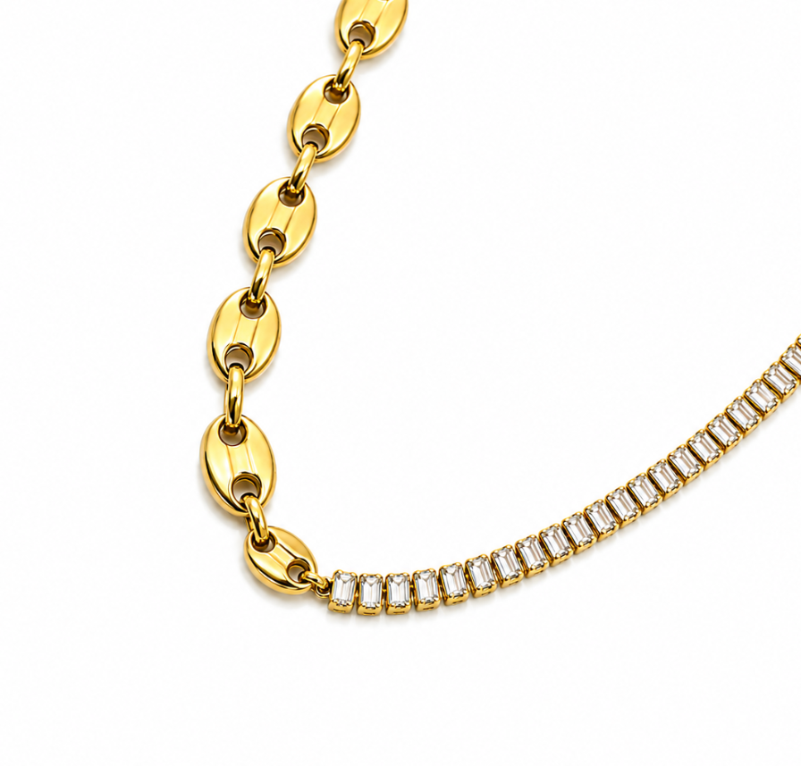 Kim | Gold Plated Équilibre Necklace