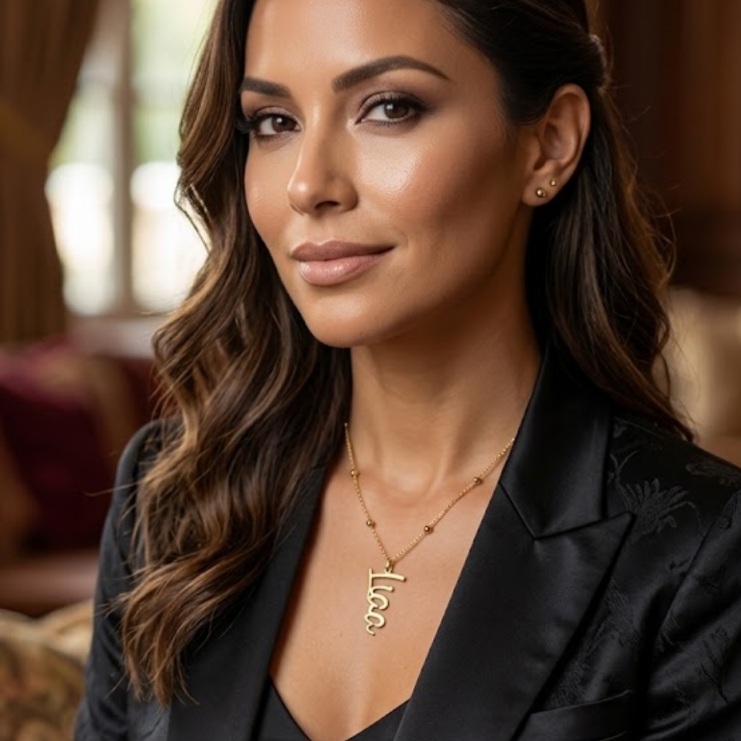 Liaa | Gold Plated Personalised Single Name Necklace