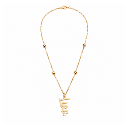 Liaa | Gold Plated Personalised Single Name Necklace