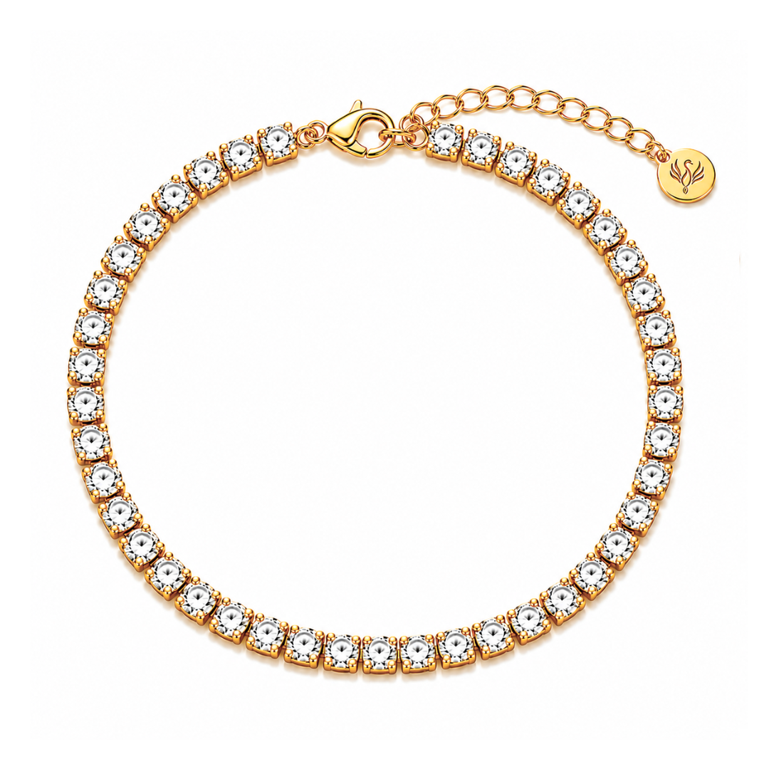 Dana | Gold Plated Lux Tennis Bracelet