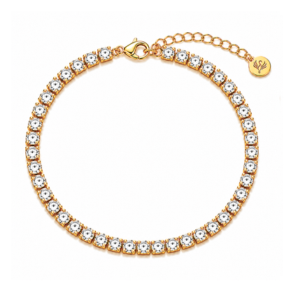 Dana | Gold Plated Lux Tennis Bracelet