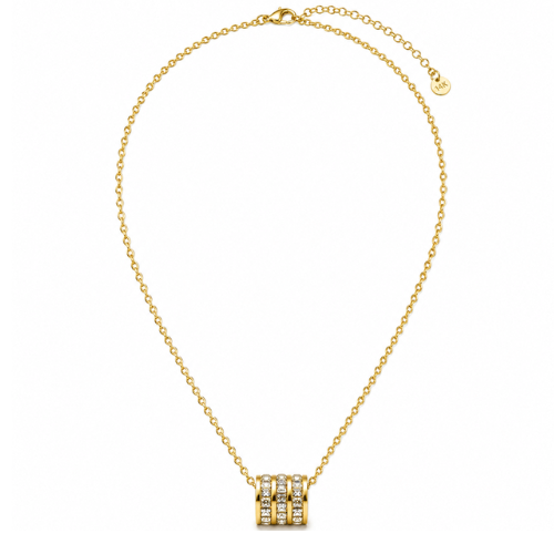 Astrid | Gold Plated Cordelia Cylinder Necklace