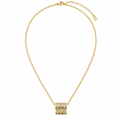 Astrid | Gold Plated Cordelia Cylinder Necklace