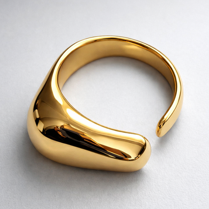 Sierra | Gold Plated Irregular Chunky Resizable Ring