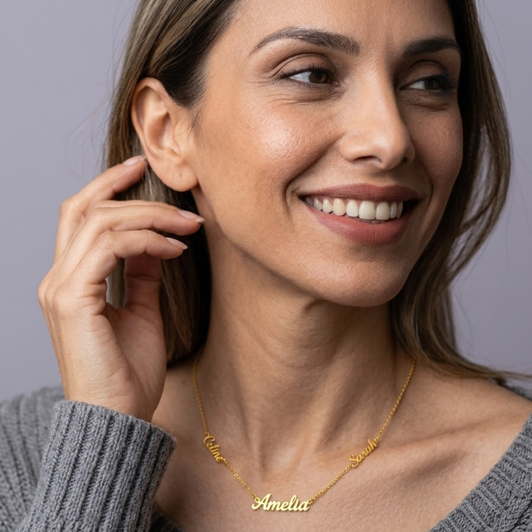 Dorothy | Gold Plated Multiple Name Personalised Necklace