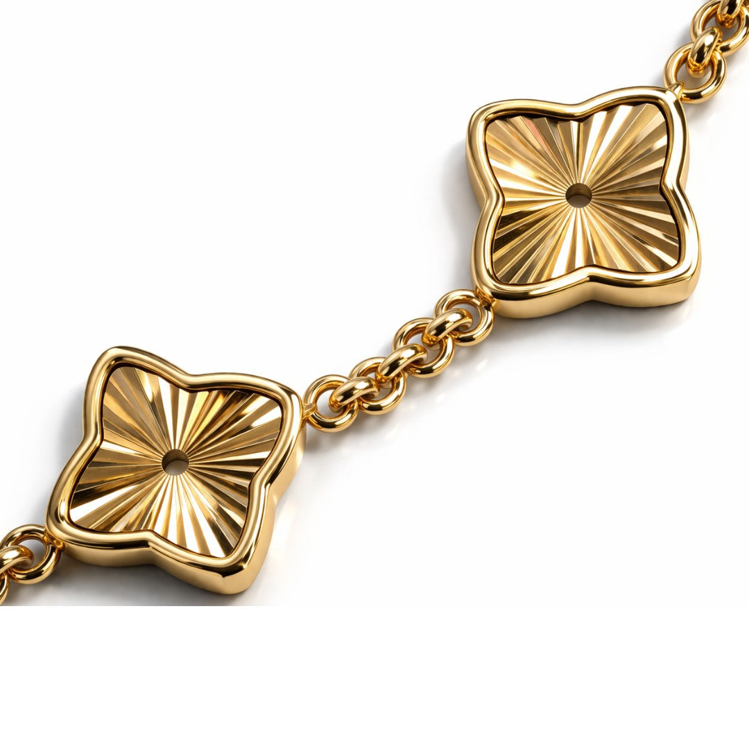Clover Bracelet - Textured Multi Clover Waterproof Bracelet