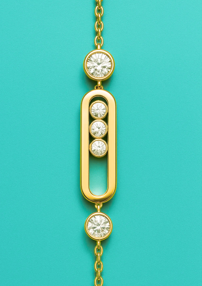 Sheena | 18K Gold Plated Sliding Ball Waterproof Bracelet