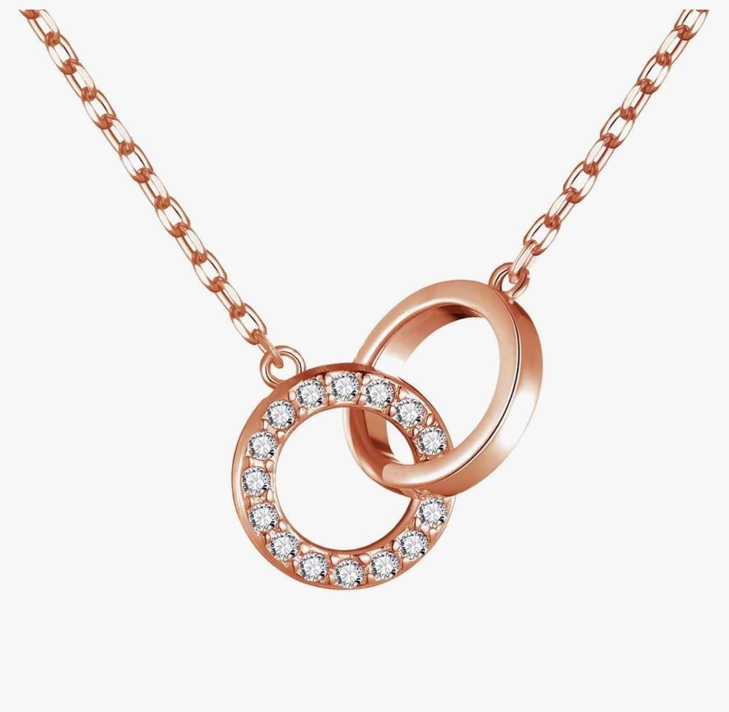 Leila | Gold Plated Double Interlocking Circles