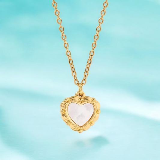 No tarnish, waterproof Sephora Heart Necklace. Jooelri London's 18K gold plated stainless steel, gym-proof, stylish. Ideal for sensitive skin! Free shipping! 