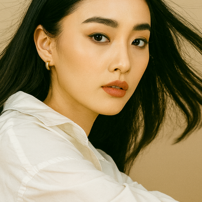 Iris | 18K Gold Plated Mini Huggie Hoop Waterproof Earrings with Zircons