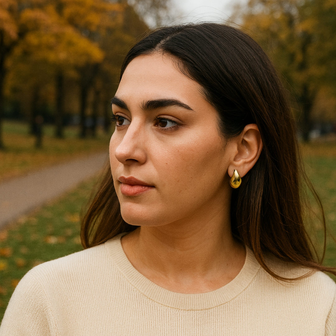 Celeste | 18K Gold Plated Waterdrop Stud Waterproof Earrings