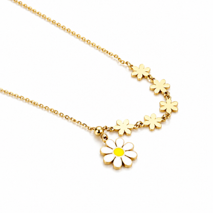 Daisy | Gold Plated Fiorella Drop Necklace