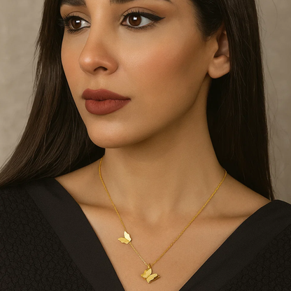 Sasha | 18K Gold Plated Butterfly Charm Waterproof Necklace