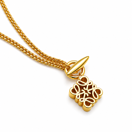 Saskia | Gold Plated Élan Toggle Necklace