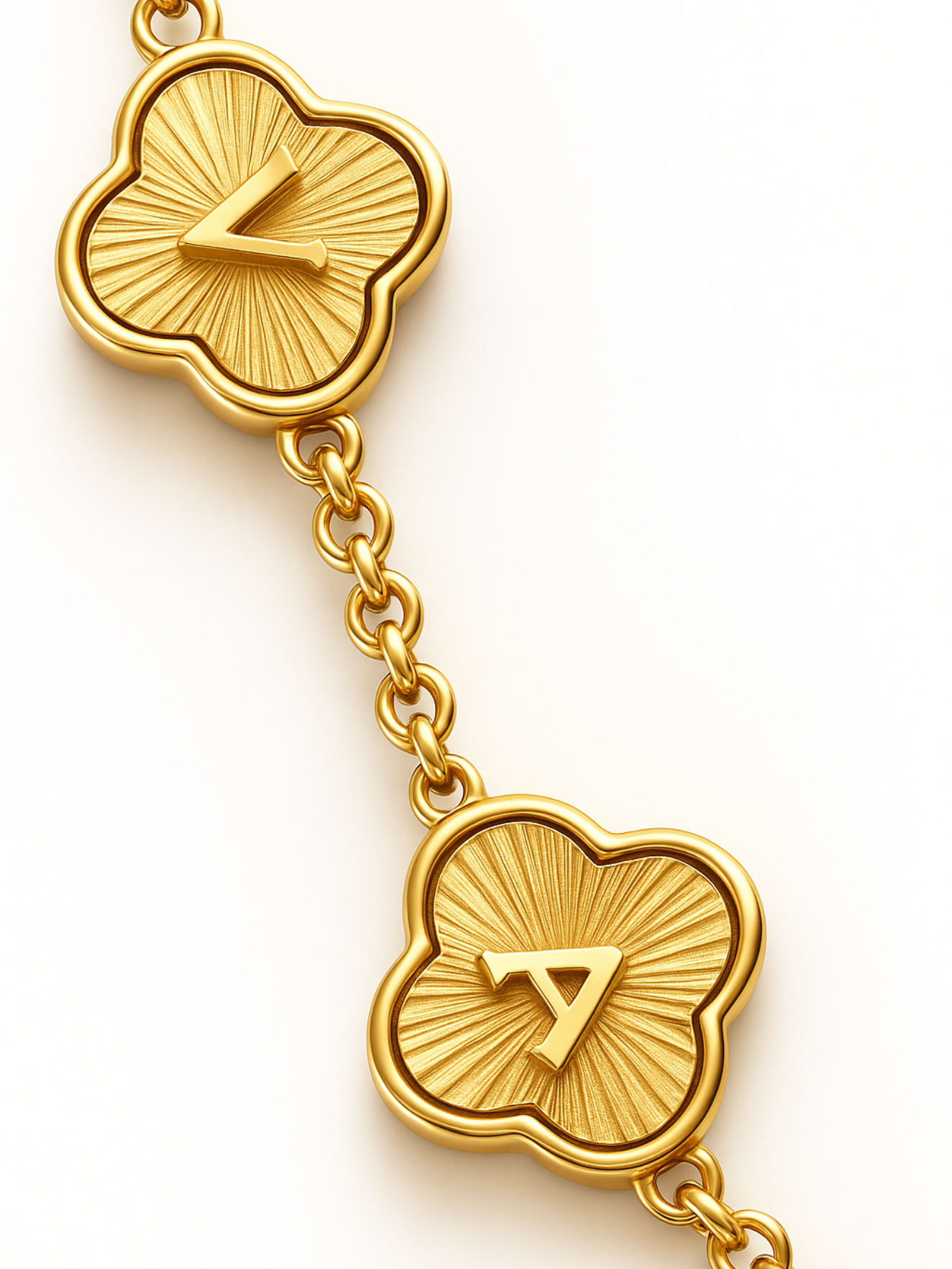 Chelse Customised Clover Necklace – Personalised Name Necklace