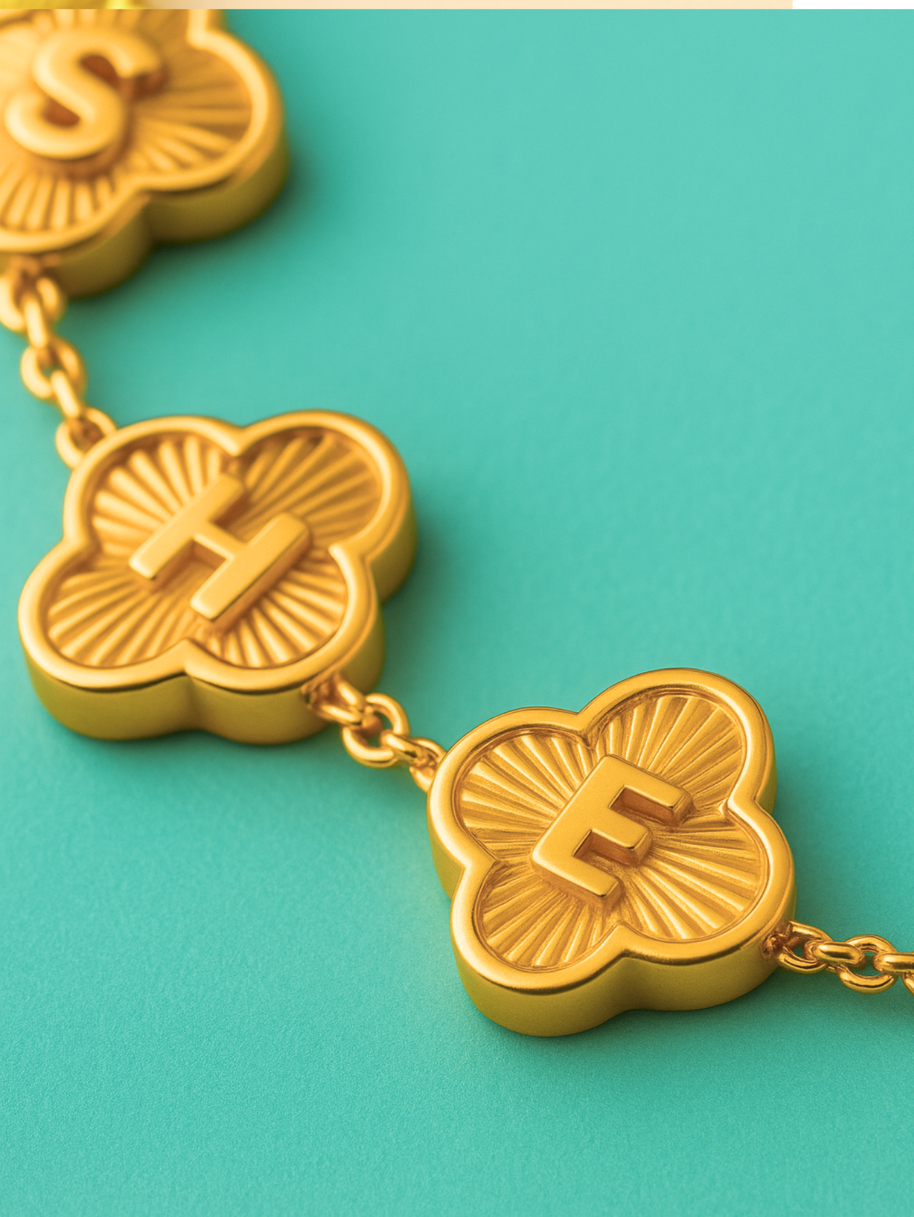 Chelse Customised Clover Necklace – Personalised Name Necklace