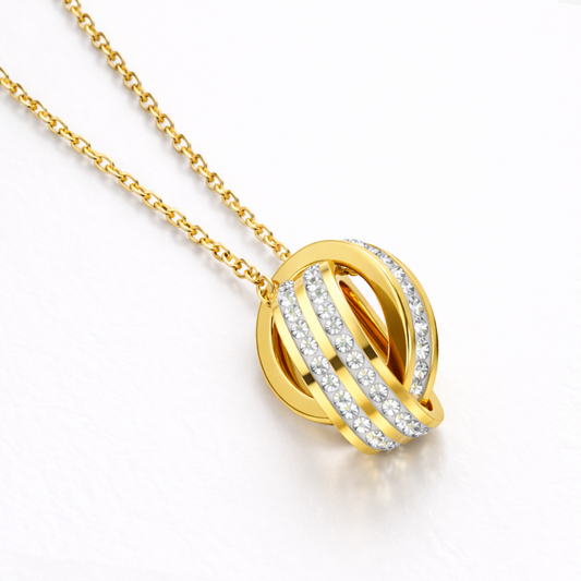 Giorgio | Gold Plated Double Interlocking Circles