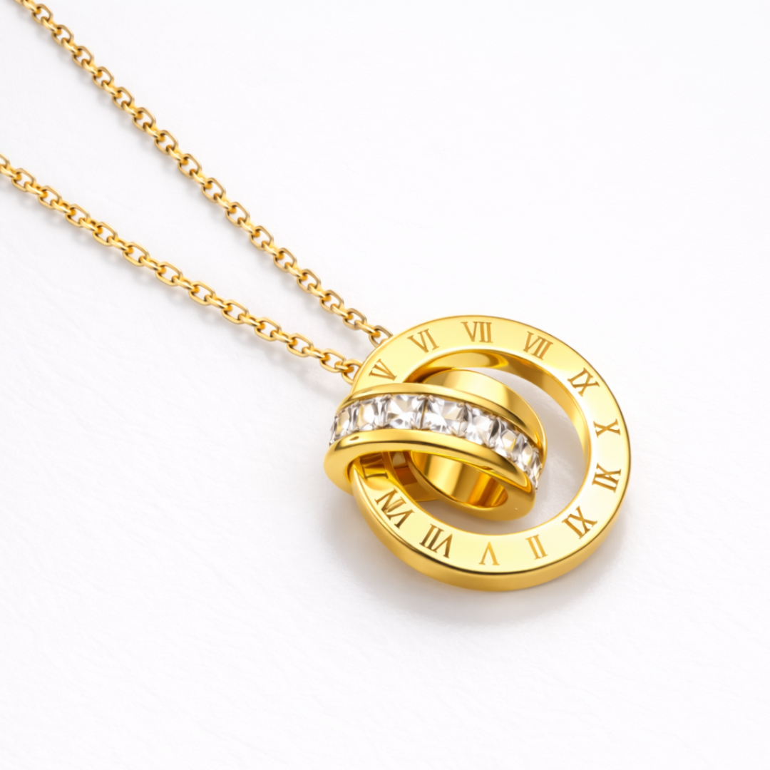 Evelina | Gold Plated Double Interlocking Circles