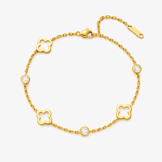 Rita | Multi Clover Chain Bracelet