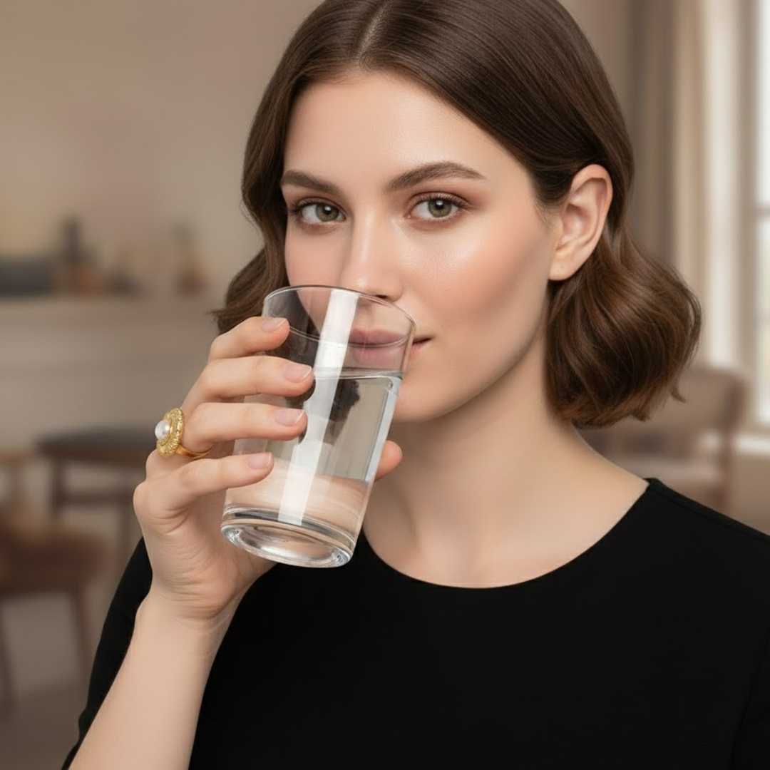 Zoe | Gold Plated Vintage Chunky Resizable Ring with a Round Pearl