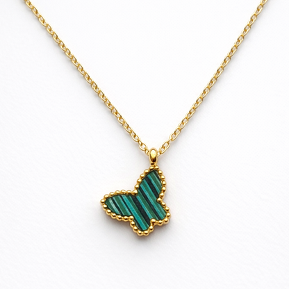 Kacie | Gold Plated Butterfly Pendant Necklace