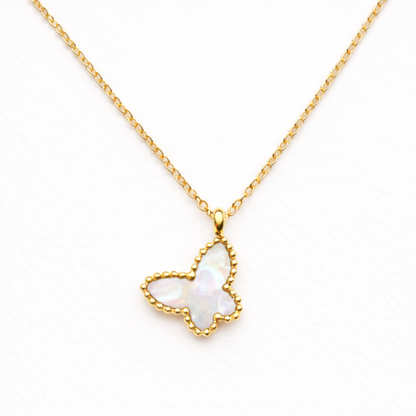 Kacie | Gold Plated Butterfly Pendant Necklace