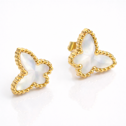Kesia | Gold Plated Butterfly Stud Earrings