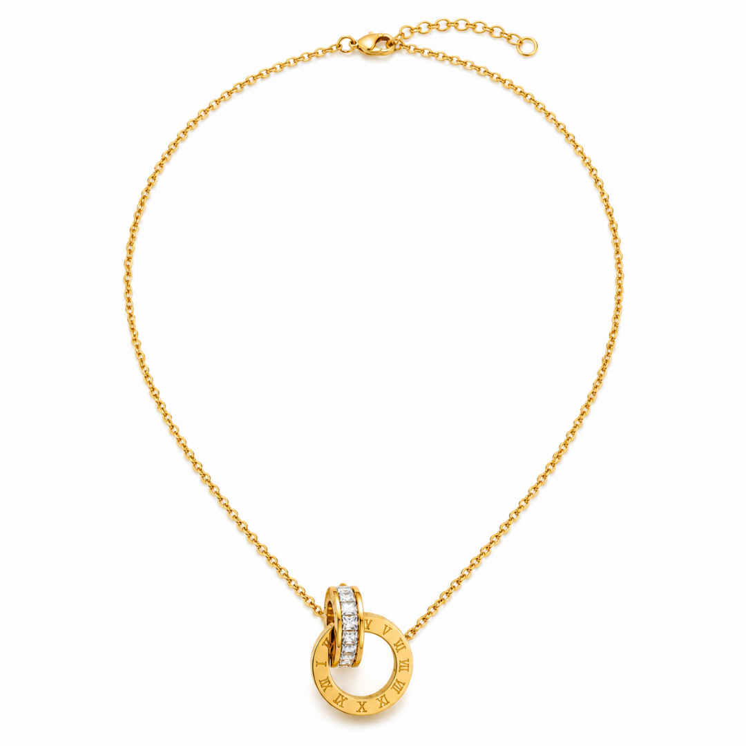 Evelina | Gold Plated Double Interlocking Circles