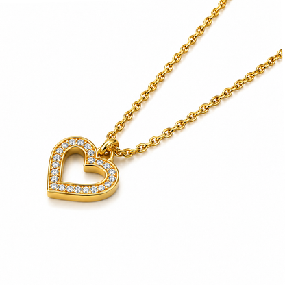 Ella | Gold Plated Eternal Love Heart Necklace