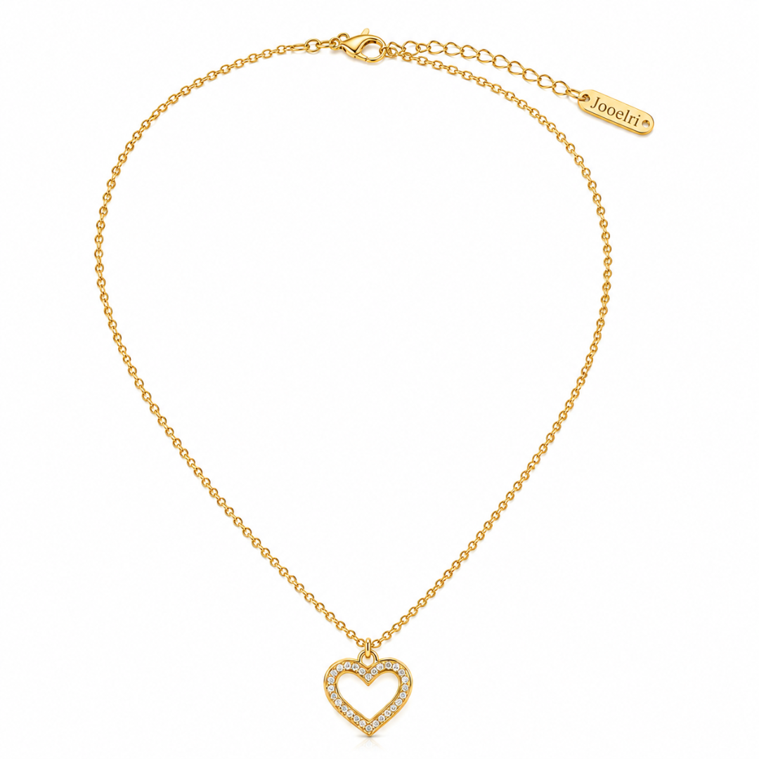 Ella | Gold Plated Eternal Love Heart Necklace
