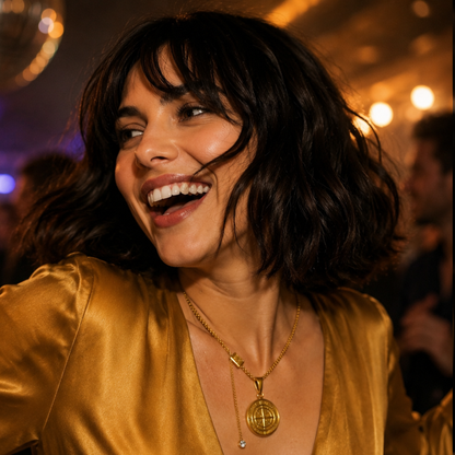 Gigi | Gold Plated Compass Pendant Necklace