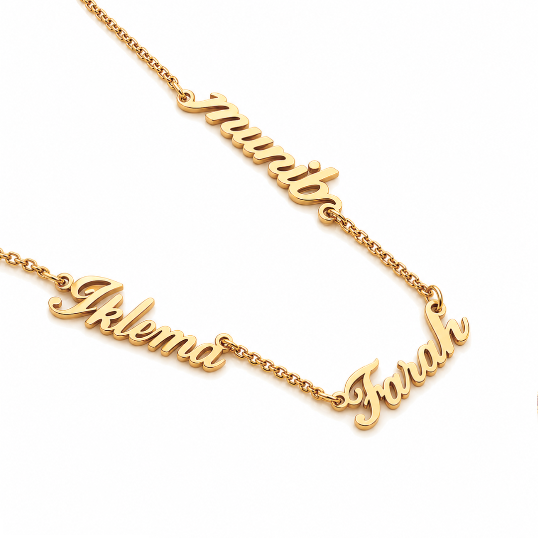 Dorothy | Gold Plated Multiple Name Personalised Necklace